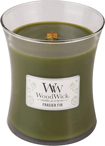 WoodWick进口代理批发 WoodWick 中号弗雷泽冷杉蜡烛，深绿色