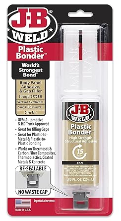 酷牌库|商品详情-J-B Weld进口代理批发 JB Weld 50133 Plastic Bonder 结构胶注射器 - 棕褐色 - 25 ml