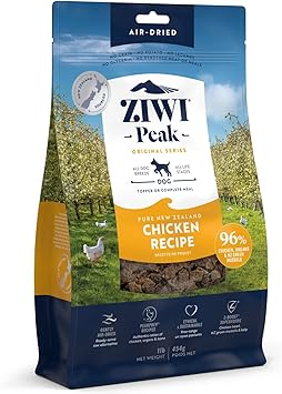 ZIWI进口代理批发 ZIWI Peak 风干狗粮全天然、高蛋白、无谷物、超级食品成分有限（鸡肉，1.0 磅）