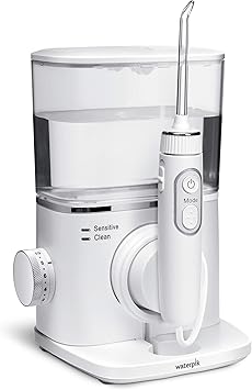 Waterpik进口代理批发 Waterpik 水牙线 Radiance 电动台面牙科口腔冲洗器，带 7 个尖端