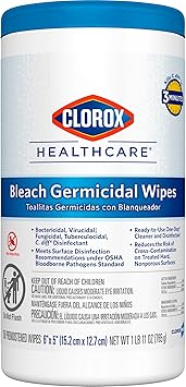 Clorox进口代理批发 Clorox Healthcare 漂白杀菌湿巾，150 片罐（包装可能有所不同）