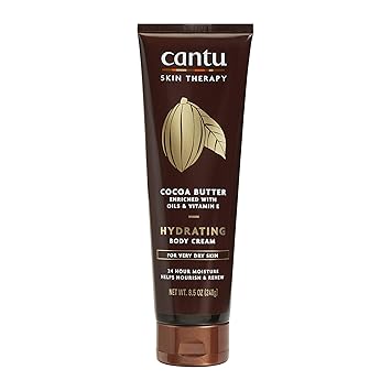 Cantu进口代理批发 Cantu Therapy 可可脂保湿身体霜，适合极干性皮肤，8.5 盎司