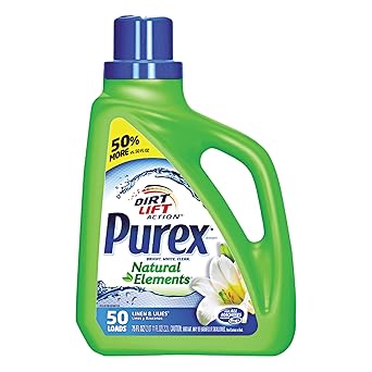 Purex进口代理批发 Purex 1737206 液体洗涤剂，含有天然亚麻和 Lilly 元素，6/75 盎司。 （6 件装）