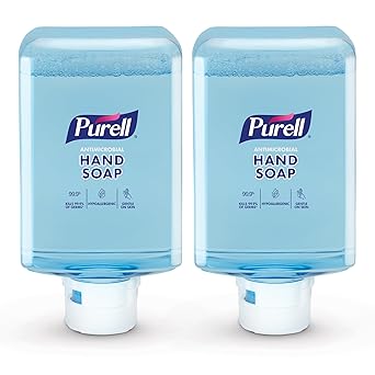 Purell进口代理批发 Purell 抗菌泡沫洗手液，淡香型，1200 毫升补充装 ES10 自动皂液器（2 件装）8382-02