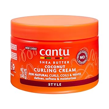 Cantu进口代理批发 Cantu 乳木果油天然头发椰子卷发霜 12 盎司。