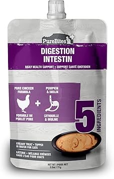 PureBites进口代理批发 PureBites+ 猫用肠道和消化挤压片，仅 5 种成分，每盒 15 片