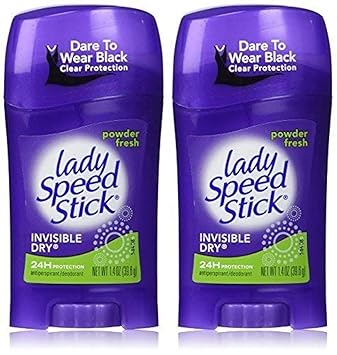 Lady Speed Stick进口代理批发 Lady Speed Stick 隐形干粉清新止汗除臭剂，净重1.4 盎司。 Lady Speed Stick（2 件装超值套装）