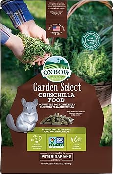 Oxbow进口代理批发 Oxbow 动物健康花园精选龙猫食品，适合所有年龄段龙猫的花园食谱，不含大豆或小麦，非转基因，美国制造，3 磅袋