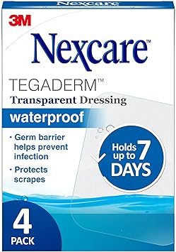 酷牌库|商品详情-Nexcare进口代理批发 Nexcare Tegaderm 透明敷料 4 英寸 X 4-3/4 英寸 4 件（每包 5 件）