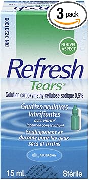 Refresh进口代理批发 Allergan Refresh Tears 尺寸 0.5z Allergan Refresh Tears 滴眼液适用于轻度至中度干眼症