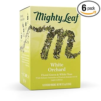 酷牌库|商品详情-Mighty Leaf进口代理批发 Mighty Leaf Tea 白果园茶袋 - 每箱 6 袋。强大的叶茶