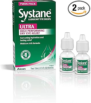 Systane进口代理批发 Systane 超润滑滴眼液，0.33 液量盎司（10 毫升）-（2 瓶）