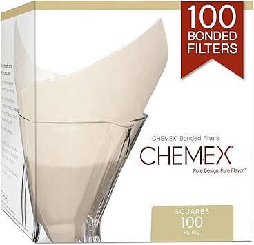 Chemex进口代理批发 Chemex 粘合过滤器 - 方形 - 100 克拉 - 独家包装