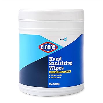 Clorox进口代理批发 Clorox Pro 湿巾装在可重新密封的罐中，270 Ct | Clorox 无酒精湿巾，含 BZK |高乐氏湿巾、旅行湿巾、无酒精湿巾、湿巾