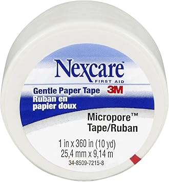 Nexcare进口代理批发 微孔 Nexcare 胶带纸尺寸：1"X10YD，各 1 个