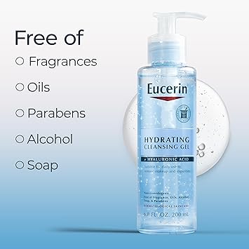 酷牌库|商品详情-Eucerin进口代理批发 Eucerin 保湿洁面凝胶，含有透明质酸的日常洁面乳，6.8 液体盎司