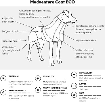 酷牌库|商品详情-Hurtta进口代理批发 Hurtta Mudventure ECO 狗狗外套，茄子色，18 英寸