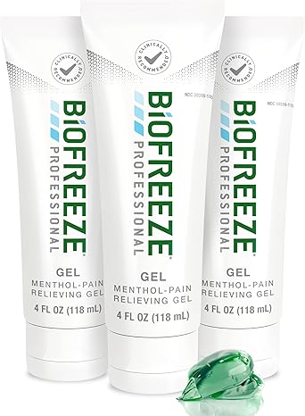 Biofreeze进口代理批发 Biofreeze，绿色或无色，4 液量盎司（3 件装）