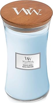 WoodWick进口代理批发 WoodWick 大号沙漏香薰蜡烛，带裂纹灯芯| SHOPBOP海边橙花 |燃烧时间长达 130 小时