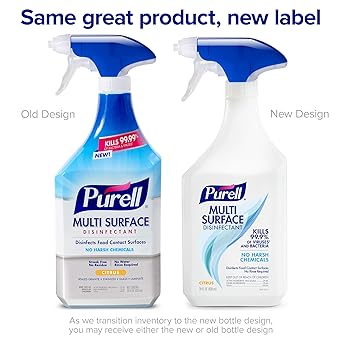 酷牌库|商品详情-Purell进口代理批发 PURELL 多表面消毒喷雾，柑橘香味，28 液量盎司带喷雾触发器的瓶装（2 件装），2844-02-ECCAL