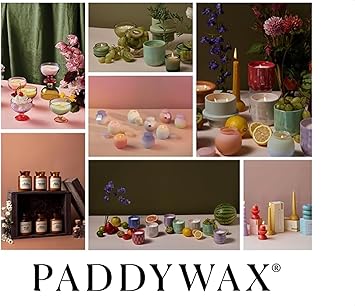 酷牌库|商品详情-Paddywax进口代理批发 Paddywax 香味蜡烛 Firefly Sol 系列大豆蜡蜡烛，带木盖玻璃罐装，10 盎司，西柚色