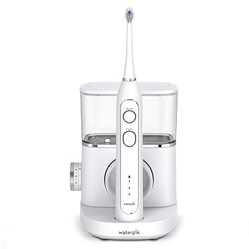 Waterpik进口代理批发 Waterpik Sonic-Fusion 专业牙线、电动牙刷和水牙线三合一，SF-02，白色