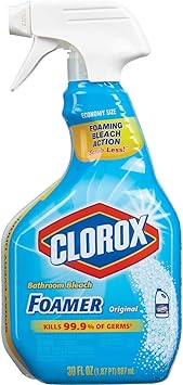 Clorox进口代理批发 Clorox 漂白泡沫浴室清洁剂 30 盎司（5 件装）