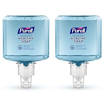 Purell进口代理批发 PURELL 品牌 CLEAN RELEASE 技术 (CRT) 健康肥皂天然清洁泡沫，精油芳香，1200 毫升补充装，适用于 ES6 皂液器（2 件装） - 6471-02 - 由 GOJO, Inc. 制造