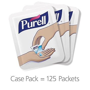 酷牌库|商品详情-Purell进口代理批发 PURELL SINGLES 高级洗手液凝胶，无香料，125 片一次性旅行装，9620-12-125EC