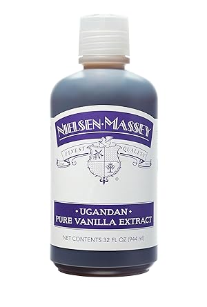 Nielsen-Massey进口代理批发 Nielsen-Massey 乌干达纯香草精，用于烘焙和烹饪，32 盎司瓶