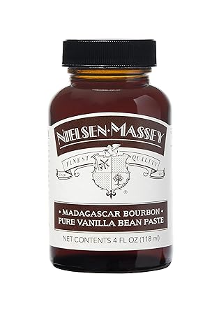 Nielsen-Massey进口代理批发 Nielsen-Massey 马达加斯加波本纯香草豆酱，用于烘焙和烹饪，4 盎司瓶