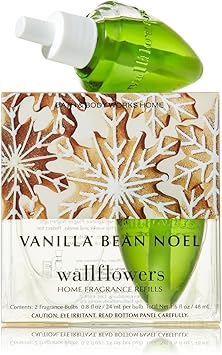 Bath & Body Works进口代理批发 Bath and Body Works Vanilla Bean Noel Wallflowers 家用香氛补充装 2 支