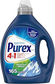 Purex进口代理批发 Purex 液体洗衣粉，超浓缩，山风，82.5 盎司，165 包