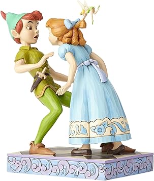 酷牌库|商品详情-Enesco进口代理批发 Enesco Disney Traditions by Jim Shore 65 周年彼得潘和温迪石树脂，7.4 雕像，7.4 英寸，多色