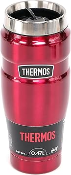 THERMOS进口代理批发 Thermos 户外系列真空保温杯，16.5 液量盎司（470 毫升），蔓越莓 ROD-001 CRB