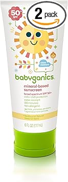 Babyganics进口代理批发 Babyganics 防晒乳液 50 SPF，6 盎司，包装可能有所不同