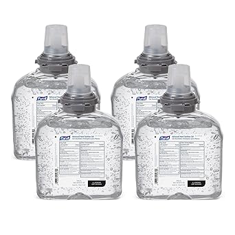 Purell进口代理批发 Purell 高级洗手液凝胶，1200 毫升消毒液补充装 TFX 非接触式分配器（4 件装）- 5456-04