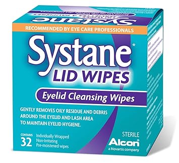 Systane进口代理批发 Systane Lid Wipes - 眼睑清洁湿巾 - 无菌，32 片装