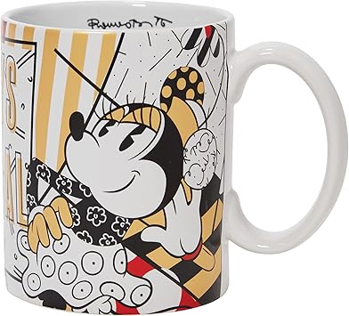 酷牌库|商品详情-Enesco进口代理批发 Enesco Disney Britto Midas 米奇和米妮始终原创咖啡杯，18 盎司，多色