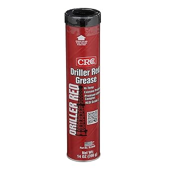 CRC进口代理批发 CRC Driller Red Grease 极压锂复合润滑脂，14 重量盎司，高温，极压，NLGI 2 级润滑脂