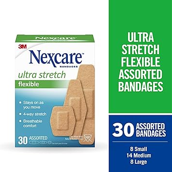 酷牌库|商品详情-Nexcare进口代理批发 Nexcare Soft 'n Flex 绷带，多种尺寸，30 片