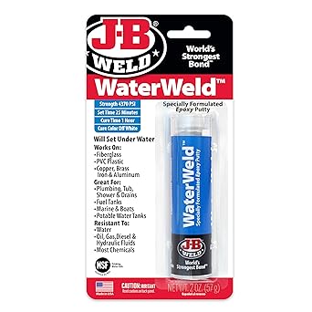 J-B Weld进口代理批发 JB Weld 8277 WaterWeld 环氧腻子棒 - 2 盎司，灰白色