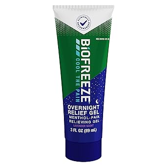 Biofreeze进口代理批发 Biofreeze 隔夜凝胶缓解疼痛、缓解膝盖和下背疼痛、缓解关节炎疼痛、缓解颈部疼痛、缓解关节疼痛、FSA/HSA 合格、薰衣草香味薄荷醇凝胶 3 盎司