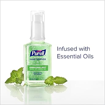 酷牌库|商品详情-Purell进口代理批发 Purell 高级洗手液凝胶，注入精油，活力薄荷，2 液量盎司旅行装泵瓶（6 件装）3907-04-EC