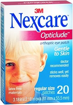 Nexcare进口代理批发 Nexcare Opticlude 普通眼罩 20 个（每包 2 个）