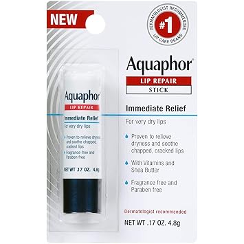 Aquaphor进口代理批发 Aquaphor 唇部修复棒 - 舒缓干燥干裂的嘴唇棒 17 盎司