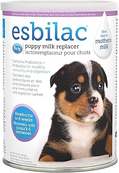 PetAg进口代理批发 Pet-Ag Esbilac 幼犬代乳粉 - 12 盎司 - 幼犬配方奶粉，含有益生元、益生菌和维生素，适合新生儿至六周大的幼犬 - 易于消化