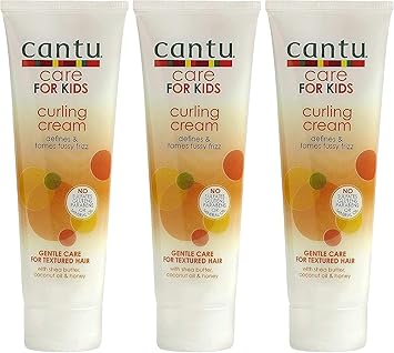 Cantu进口代理批发 Cantu Care 儿童卷发霜 8 盎司（235 毫升）（3 包）