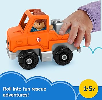 酷牌库|商品详情-Fisher-Price进口代理批发 Fisher-Price Little People 幼儿玩具帮助和拖车和玩偶适合 1 岁以上儿童假装玩耍