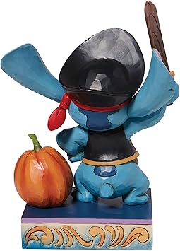 酷牌库|商品详情-Enesco进口代理批发 Enesco Disney Traditions by Jim Shore Lilo and Stitch Pirate 可爱海盗雕像，6.2 英寸，多色